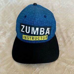 Zumba Instructor Blue and Black Cap